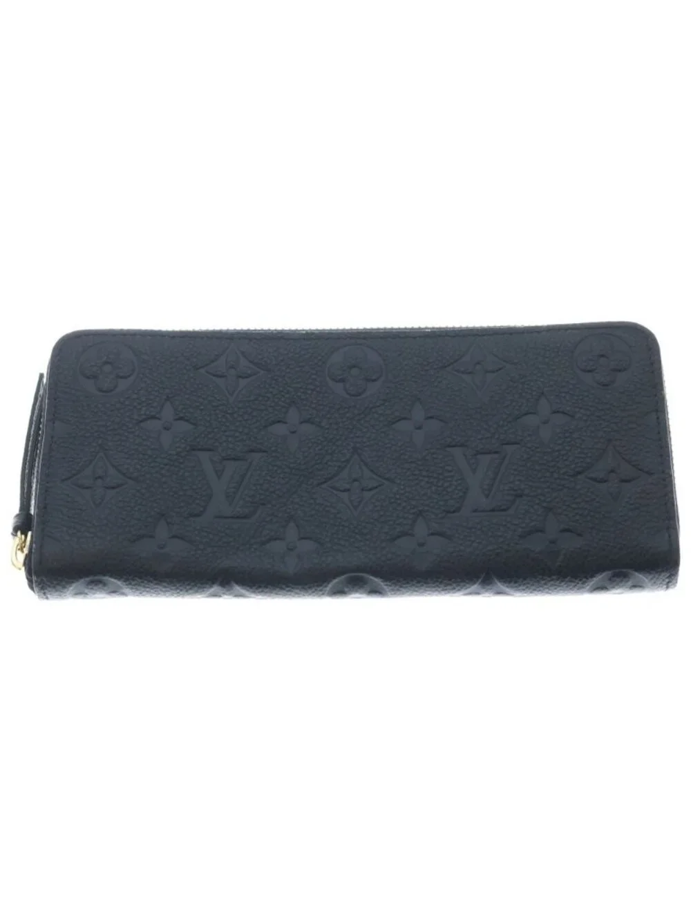 Louis Vuitton Monogram Empreinte Zippy Wallet Horizontal Leather Black